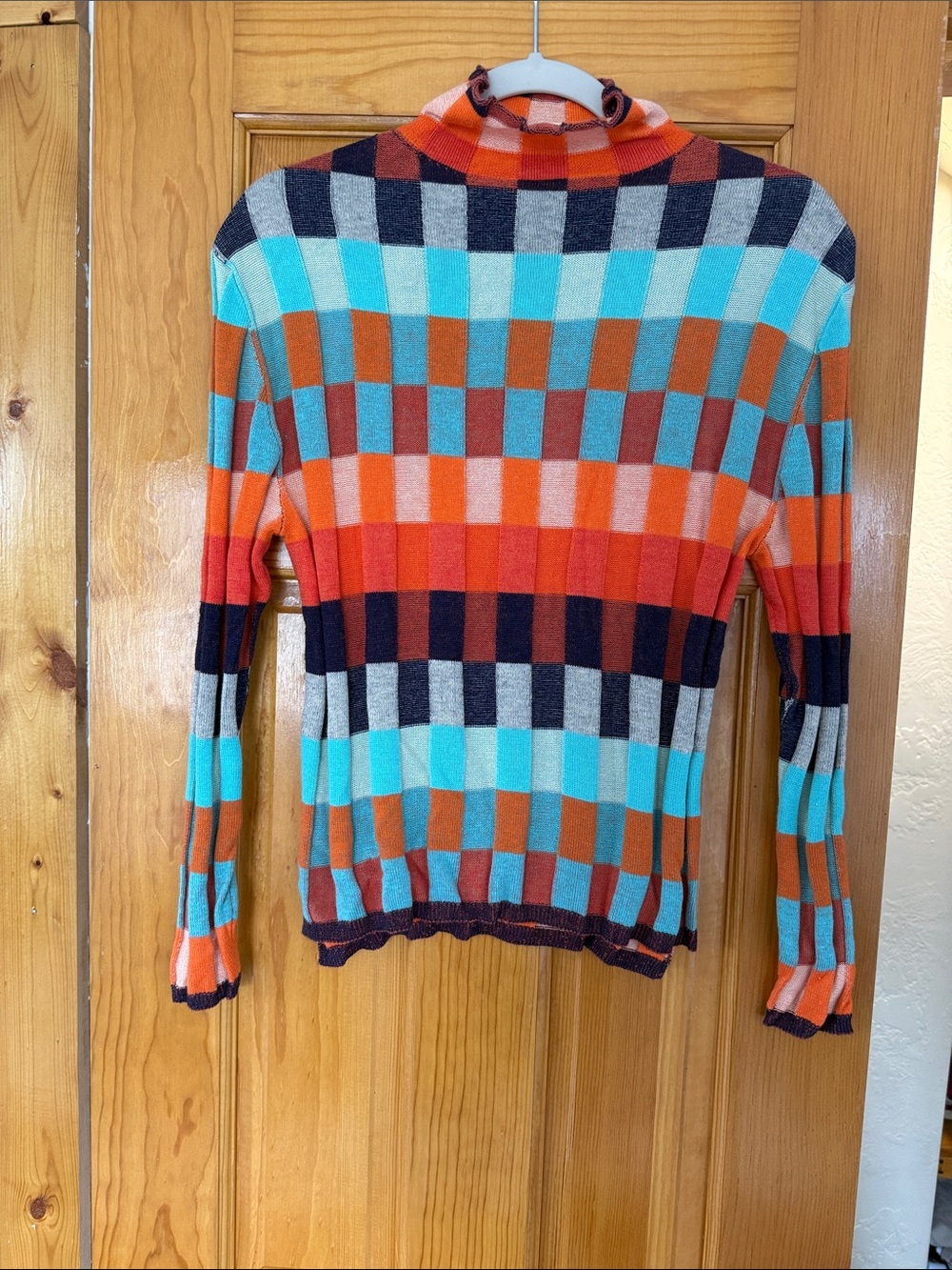 Small Knit Mock Neck Sweater